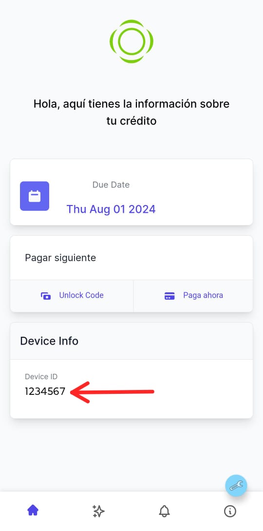 id dispositivo